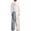 Sweats à capuche zippés Business English « Off White » 788243TQVH69016