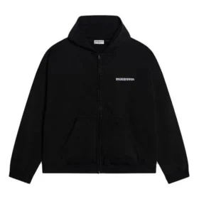 Sweats à capuche zippés coupe ample « Noir » 674719TLVB49034