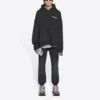 Sweats à capuche zippés coupe ample « Noir » 674719TLVB49034