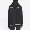 Sweats à capuche zippés coupe ample « Noir » 674719TLVB49034
