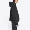 Sweats à capuche zippés coupe ample « Noir » 674719TLVB49034