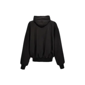 Sweats à capuche zippés coupe large « Noir » 750965TNT391000