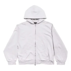 Sweats à capuche zippés dans le dos, coupe classique « Dirty White baby-pink » 803264TSVP12420