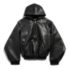 Sweats à capuche zippés doublés, coupe ample « Noir » 790311TQS141000