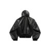 Sweats à capuche zippés doublés, coupe ample « Noir » 790311TQS141000