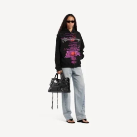 Sweats à capuche zippés « Dream » pour femme, noir