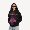 Sweats à capuche zippés « Dream » pour femme, noir