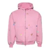 Sweats à capuche zippés « Fruity » « Faded Dirty Pink » 803264TRVS59568