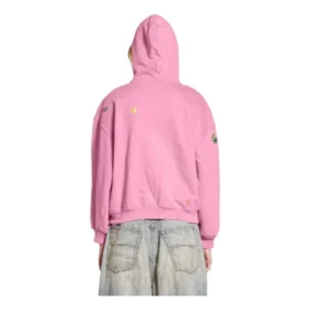 Sweats à capuche zippés « Fruity » « Faded Dirty Pink » 803264TRVS59568