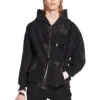 Sweats à capuche zippés Gaffer, coupe ajustée « Noir Blanc Rouge » 720424-TNVK5-1089