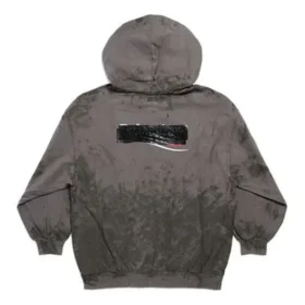Sweats à capuche zippés Gaffer Heavy Washed, coupe ajustée « Gris » 720424TNVK51227