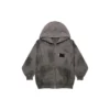 Sweats à capuche zippés Gaffer Heavy Washed, coupe ajustée « Gris » 720424TNVK51227