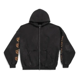Sweats à capuche zippés Heavy Metal Oversized « Black Faded » 744444TOVD91055 Sweats à capuche zippés Heavy Metal Oversized « Black Faded » 744444TOVD91055