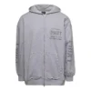 Sweats à capuche zippés imprimés, coupe ajustée « Gris » 744454TOVN41167