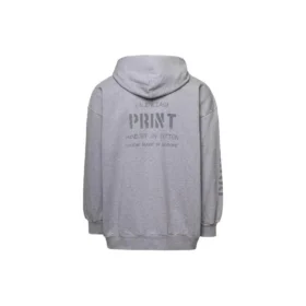 Sweats à capuche zippés imprimés, coupe ajustée « Gris » 744454TOVN41167