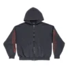 Sweats à capuche zippés Offshore, coupe moyenne « Black Faded » 770939TPVM91568