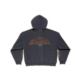 Sweats à capuche zippés Offshore, coupe moyenne « Black Faded » 770939TPVM91568