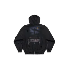 Sweats à capuche zippés oversize Paris Moon « Noir » 744444TOVE51055 Sweats à capuche zippés oversize Paris Moon « Noir » 744444TOVE51055