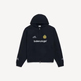 Sweats à capuche zippés oversize pour homme, noir