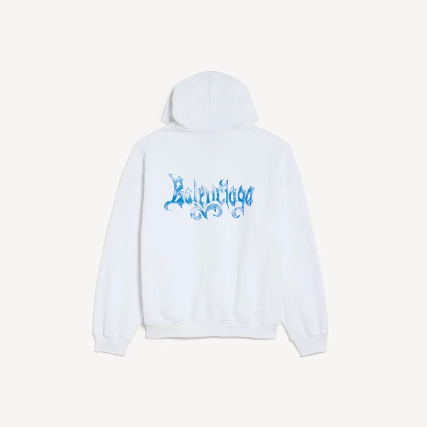 Sweats à capuche zippés pour femme, motif esquissé, blanc Sweats à capuche zippés pour femme, motif esquissé, blanc