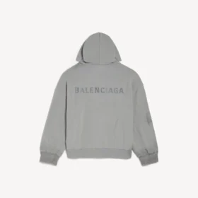 Sweats à capuche zippés pour homme Balenciaga, coupe classique, en gris Balenciaga