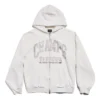 Sweats à capuche zippés sur toute la longueur Champs-Élysées, coupe classique « Blanc » 803264TRVM99016