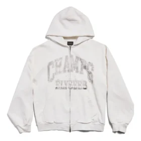 Sweats à capuche zippés sur toute la longueur Champs-Élysées, coupe classique « Blanc » 803264TRVM99016 Sweats à capuche zippés sur toute la longueur Champs-Élysées, coupe classique « Blanc » 803264TRVM99016