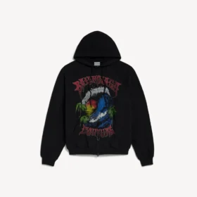 Sweats à capuche zippés vintage surfeurs pour hommes, noirs
