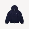 Sweats à capuche zippés WFP pour homme, coupe classique, bleu marine