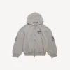Sweats à capuche zippés WFP pour homme, coupe régulière, gris Balenciaga