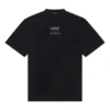 T-shirt ample à manches courtes en maille FW21, noir 651795TJV900107