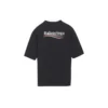 T-shirt ample à manches courtes noir avec impression du logo 641655TIV521070