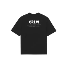 T-shirt ample à manches courtes pour homme Balenciaga, motif alphabétique, noir 612966TIV241070 T-shirt ample à manches courtes pour homme Balenciaga, motif alphabétique, noir 612966TIV241070