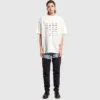 T-shirt Archives Logos Oversized « Blanc » 712398TNVQ79784