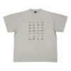 T-shirt Archives Logos Oversized « Gris clair » 712398TNVQ71342