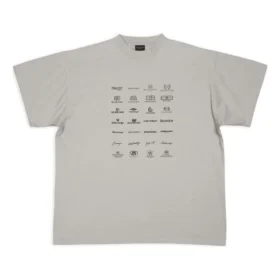 T-shirt Archives Logos Oversized « Gris clair » 712398TNVQ71342 T-shirt Archives Logos Oversized « Gris clair » 712398TNVQ71342