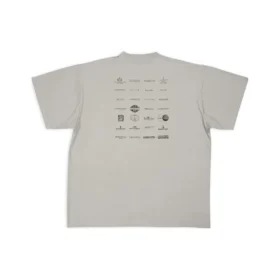 T-shirt Archives Logos Oversized « Gris clair » 712398TNVQ71342 T-shirt Archives Logos Oversized « Gris clair » 712398TNVQ71342