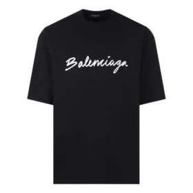 T-shirt avec logo script « Black White » 612966TMVB41070