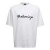 T-shirt avec logo script « Blanc/Noir » 612966TMVB49040