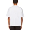 T-shirt avec logo script « Blanc/Noir » 612966TMVB49040
