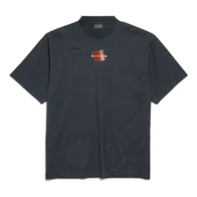 T-shirt Balenciaga avec bande au dos « Noir » 764235TSVG28737