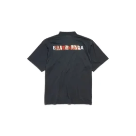 T-shirt Balenciaga avec bande au dos « Noir » 764235TSVG28737