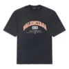 T-shirt Balenciaga, coupe moyenne « Noir » 612966TLVJ11074