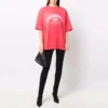 T-shirt Balenciaga coupe moyenne « Pink » 612966TLVJ16441