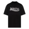 T-shirt Balenciaga dessiné à la main « Black » 641675TNVE71197