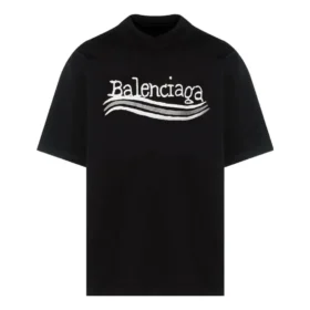 T-shirt Balenciaga dessiné à la main « Black » 641675TNVE71197