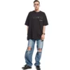 T-shirt Balenciaga dessiné à la main, coupe large « Noir » 641675TOVO51070