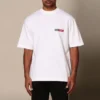 T-shirt Balenciaga pour homme à col rond et manches courtes, blanc 612966TIVD19000