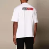 T-shirt Balenciaga pour homme à col rond et manches courtes, blanc 612966TIVD19000