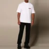T-shirt Balenciaga pour homme à col rond et manches courtes, blanc 612966TIVD19000